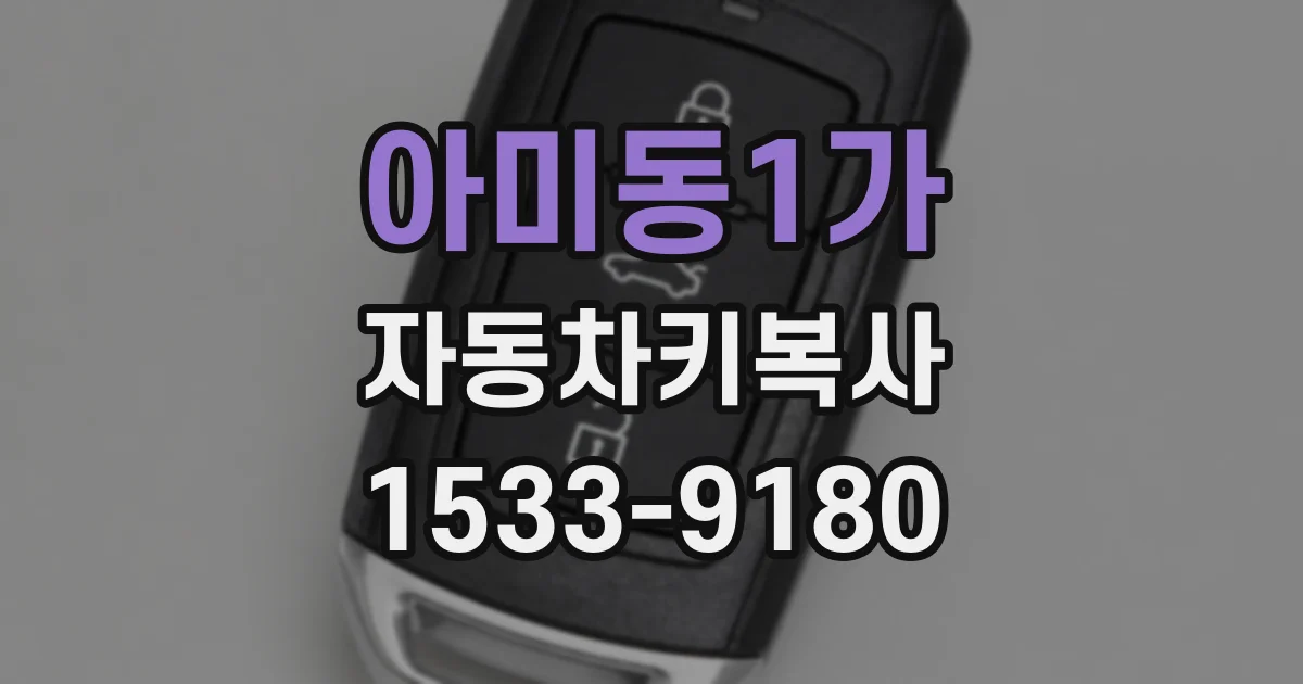 아미동1가 자동차키복사