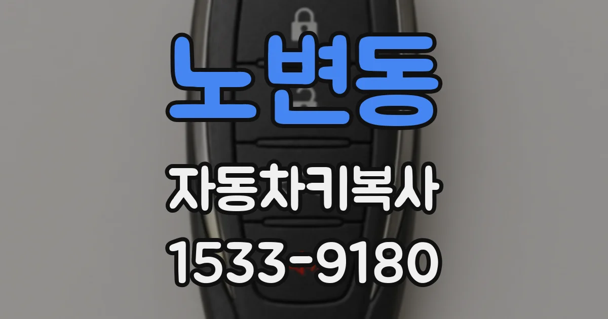 노변동 자동차키복사