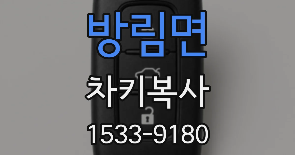 방림면 차키복사