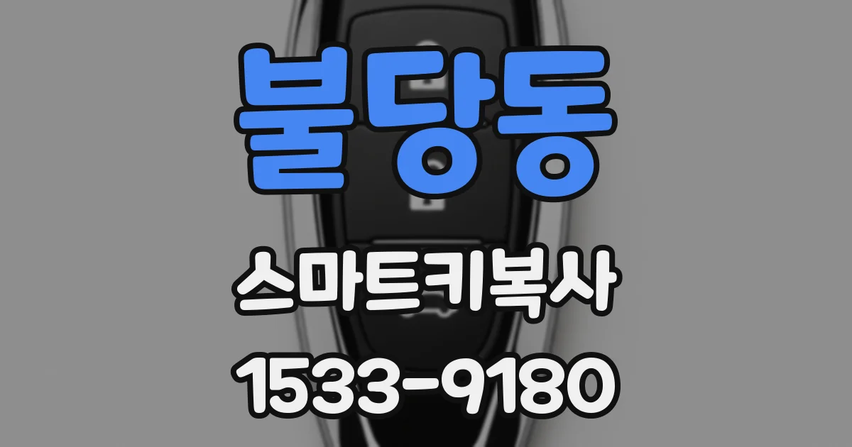 불당동 스마트키복사