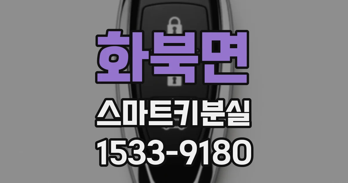 화북면 스마트키분실