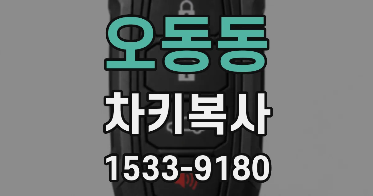 오동동 차키복사