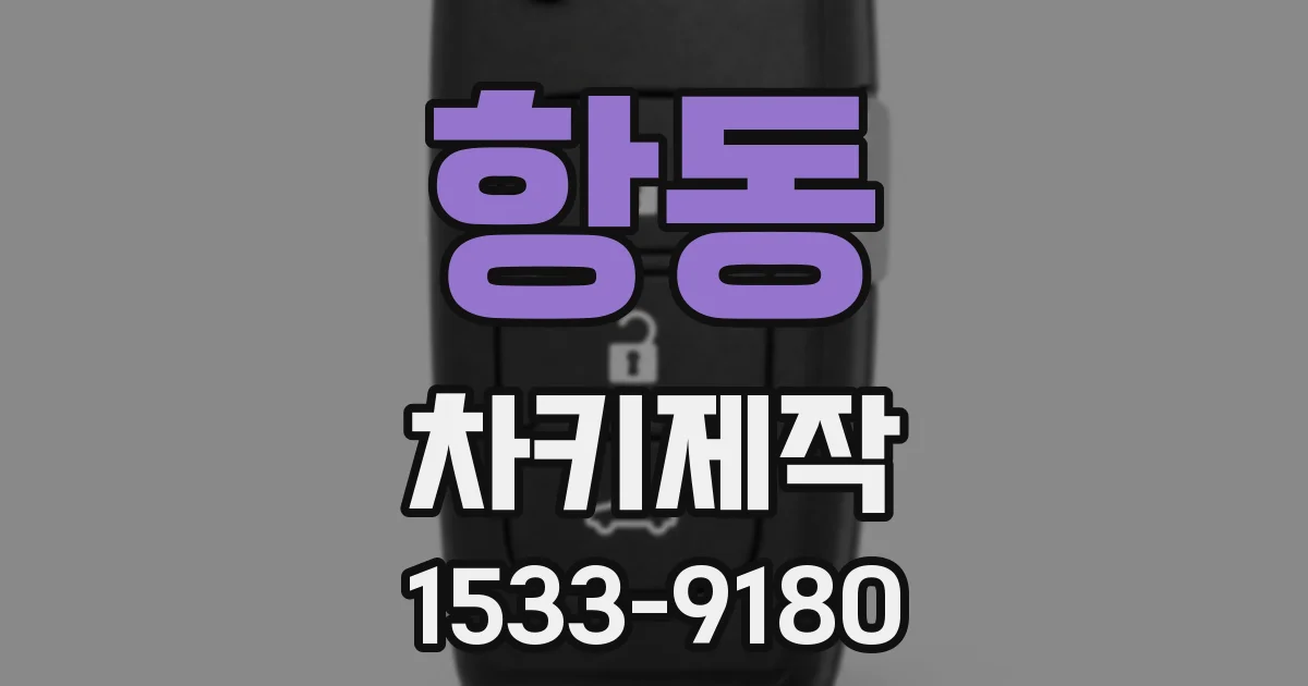 항동 차키제작