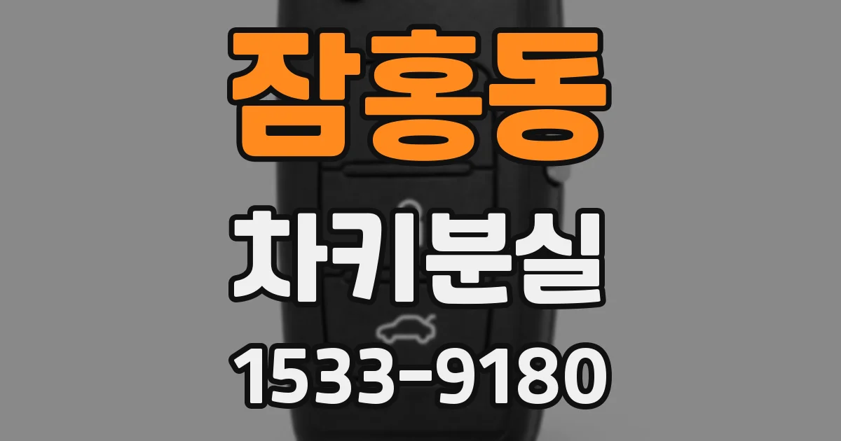 잠홍동 차키분실