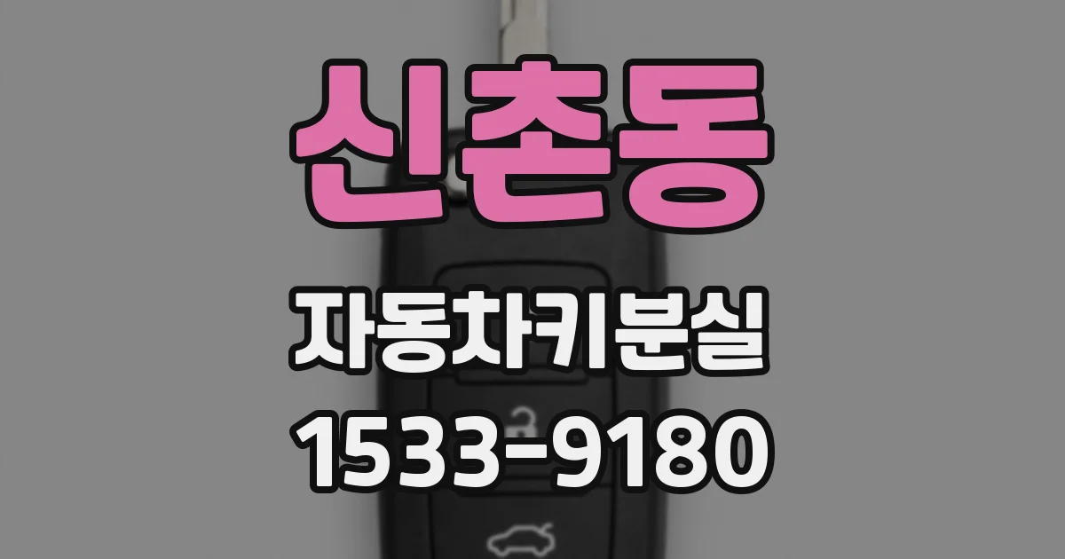 신촌동 자동차키분실