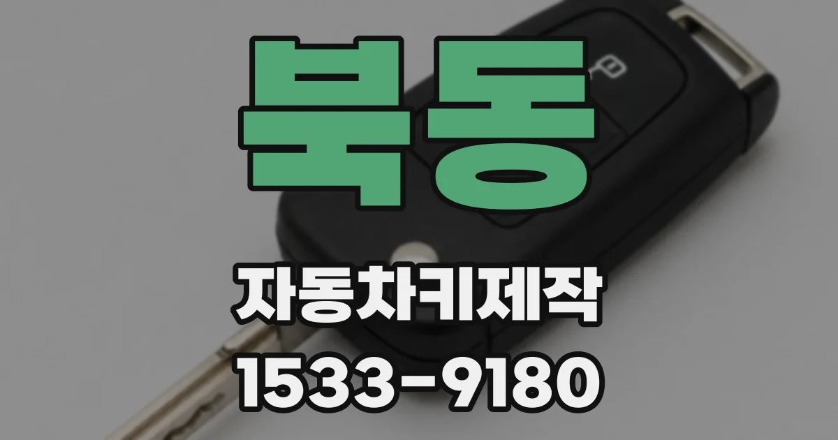 북동 자동차키제작