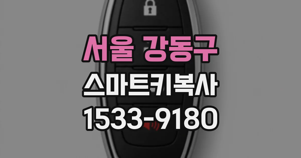 서울 강동구 스마트키복사