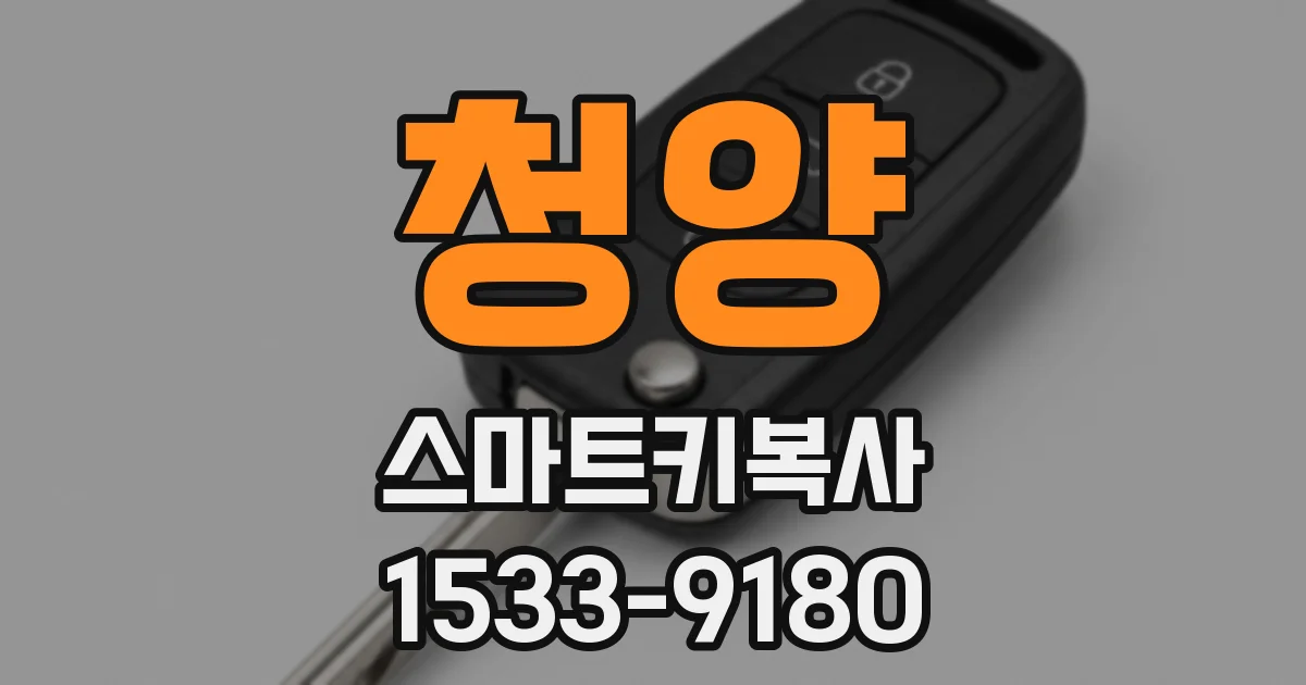 청양 스마트키복사