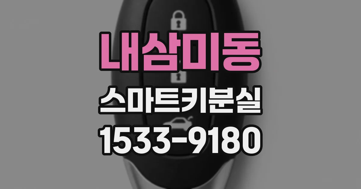내삼미동 스마트키분실