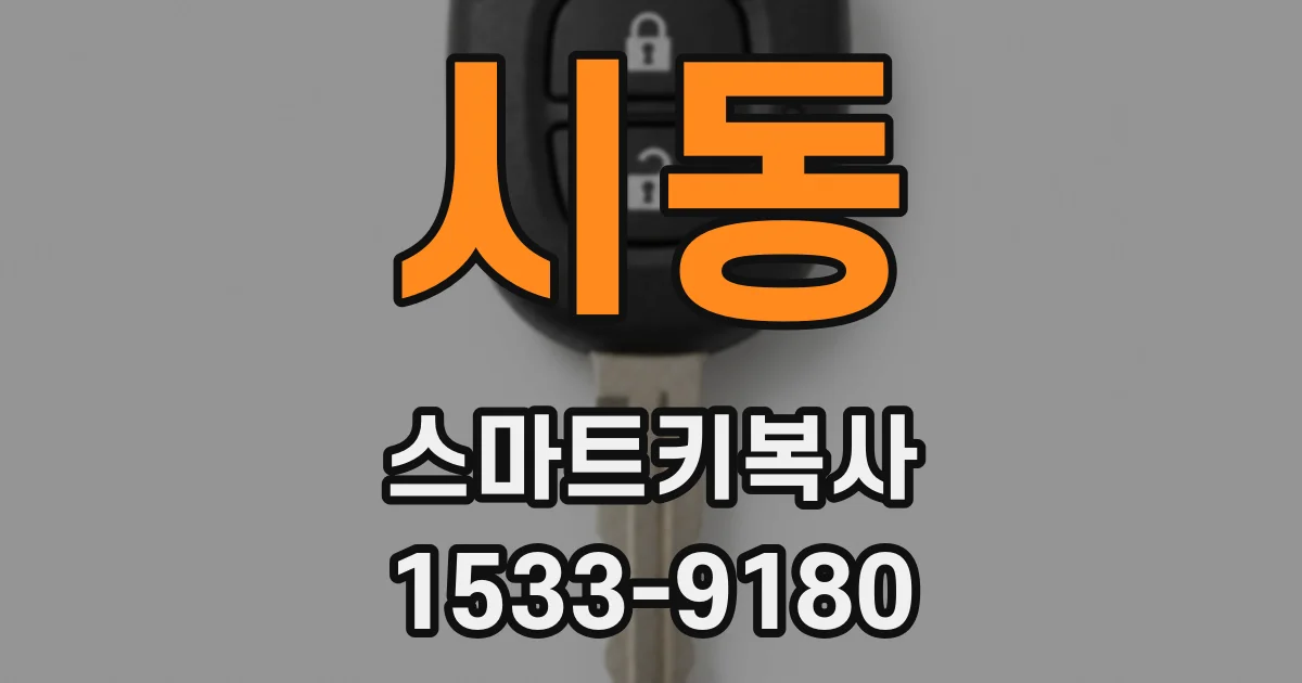 시동 스마트키복사