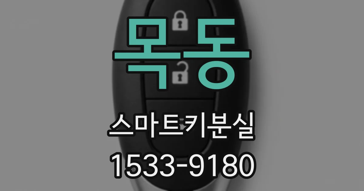 목동 스마트키분실