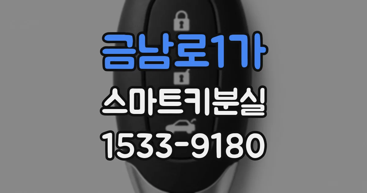 금남로1가 스마트키분실