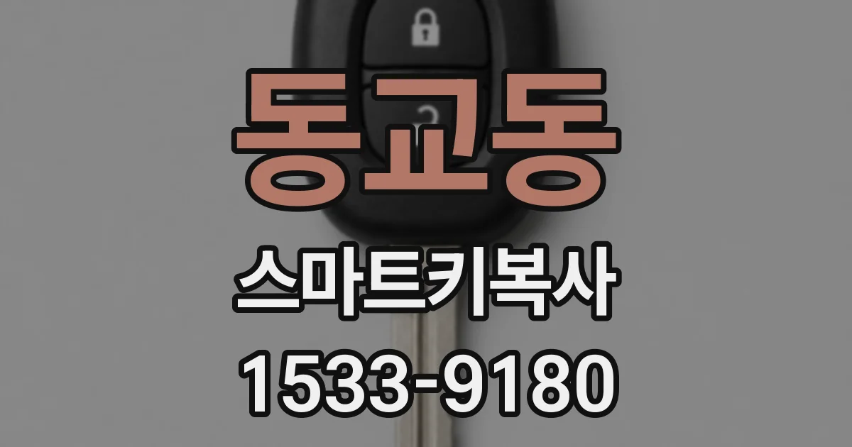 동교동 스마트키복사