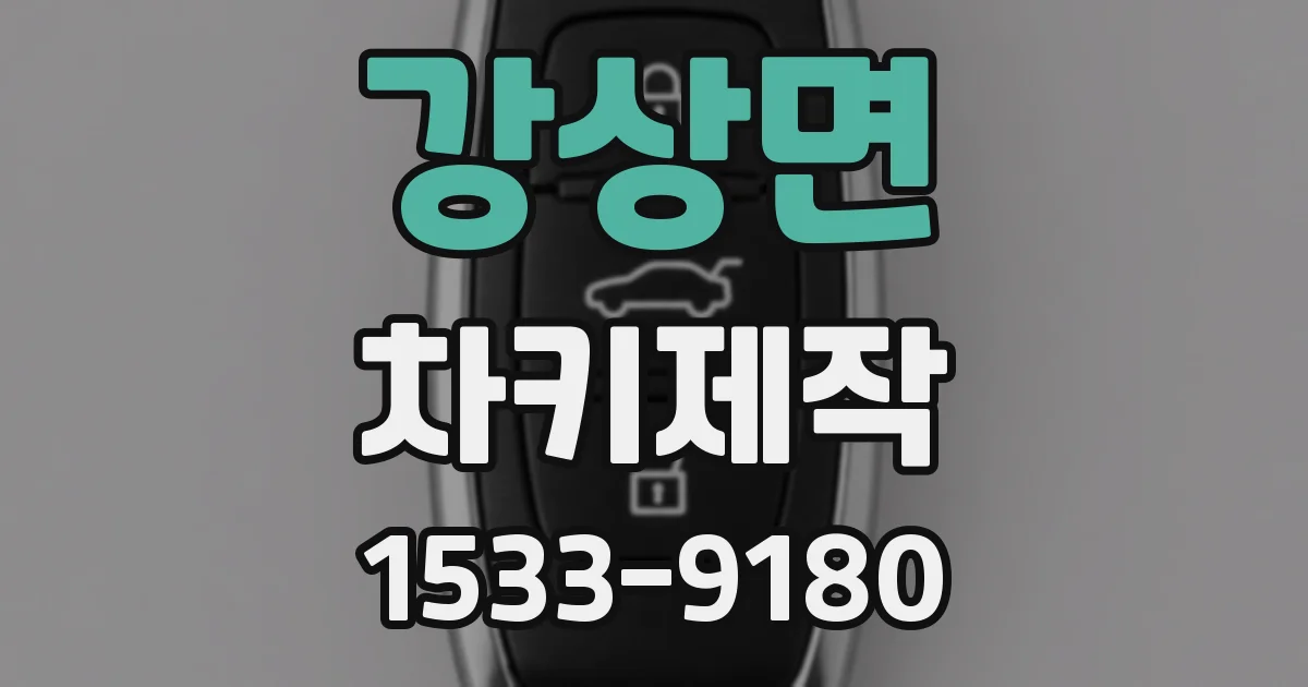 강상면 차키제작