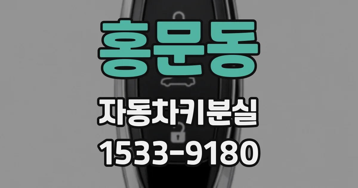 홍문동 자동차키분실