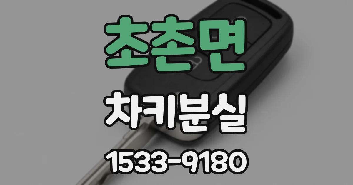 초촌면 차키분실