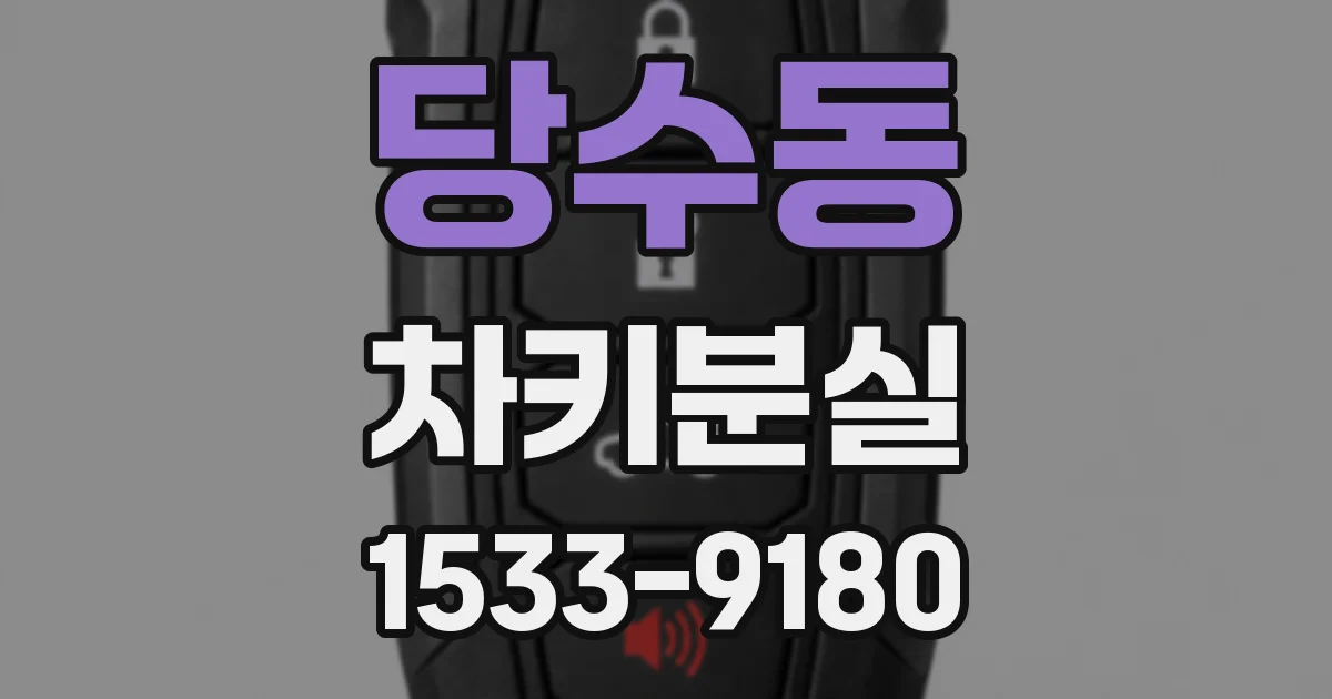 당수동 차키분실