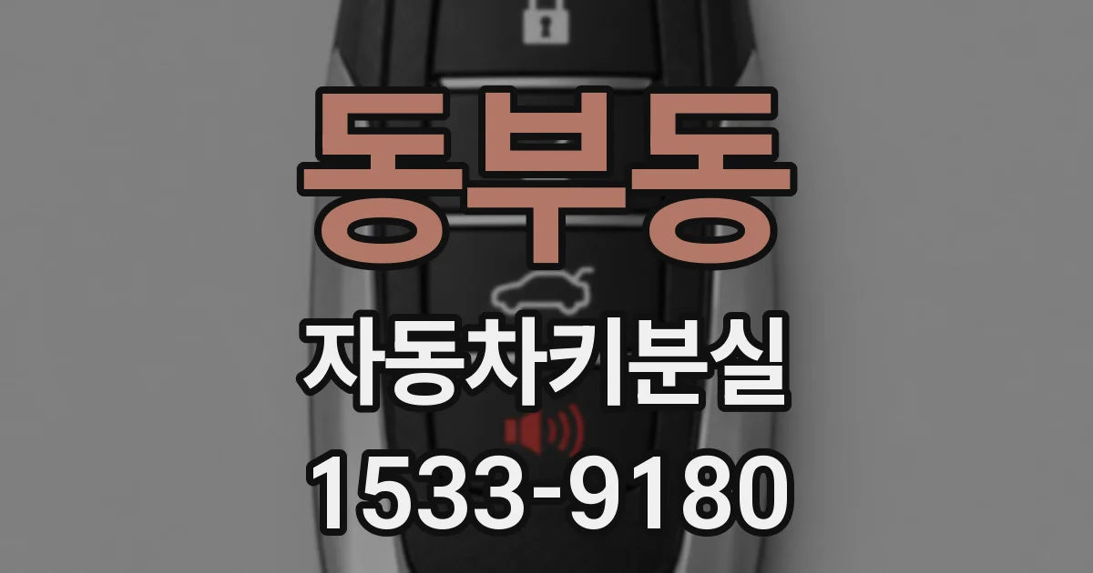 동부동 자동차키분실