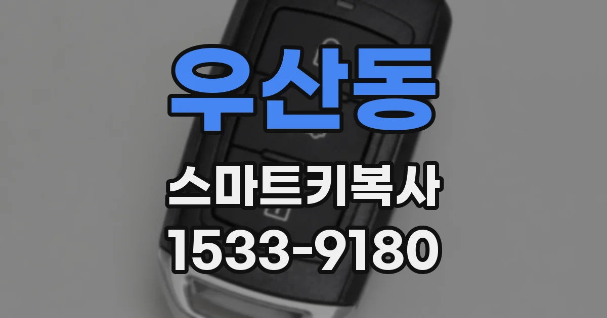 우산동 스마트키복사