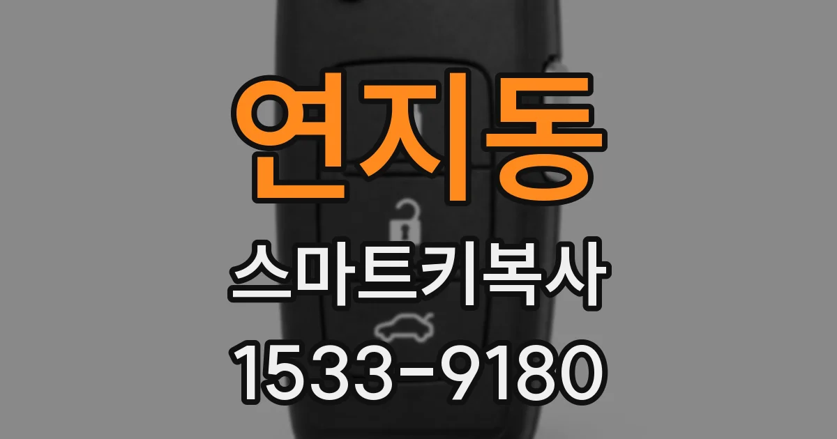 연지동 스마트키복사