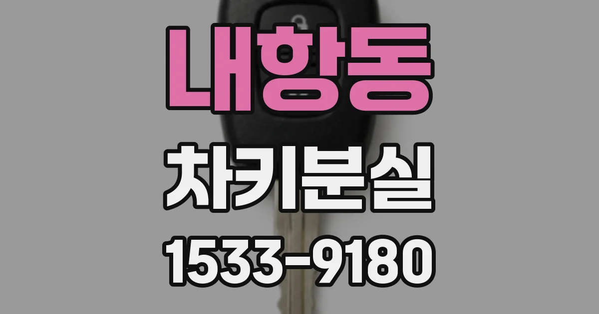 내항동 차키분실