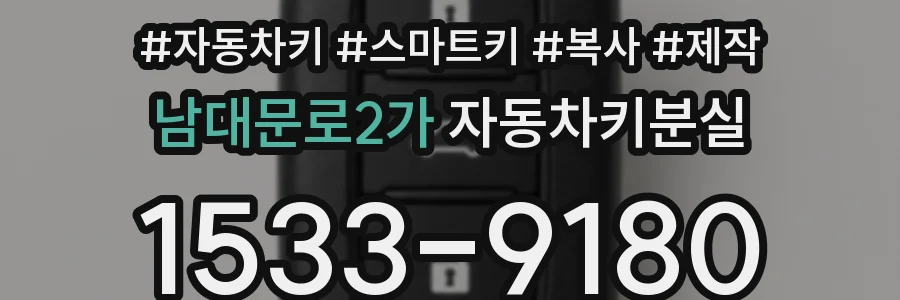남대문로2가 자동차키분실