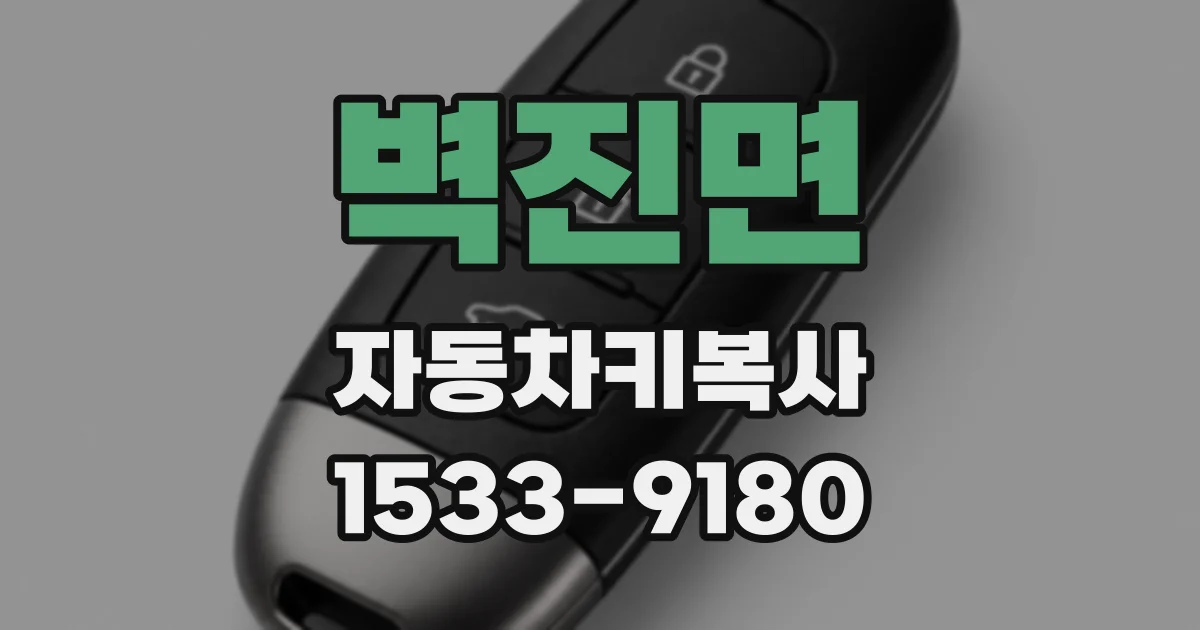 벽진면 자동차키복사