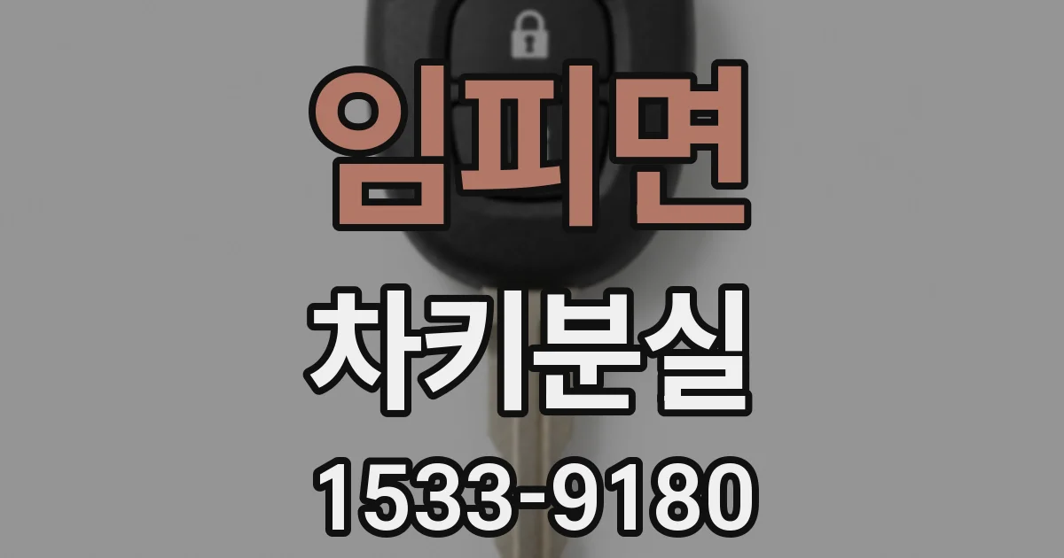 임피면 차키분실