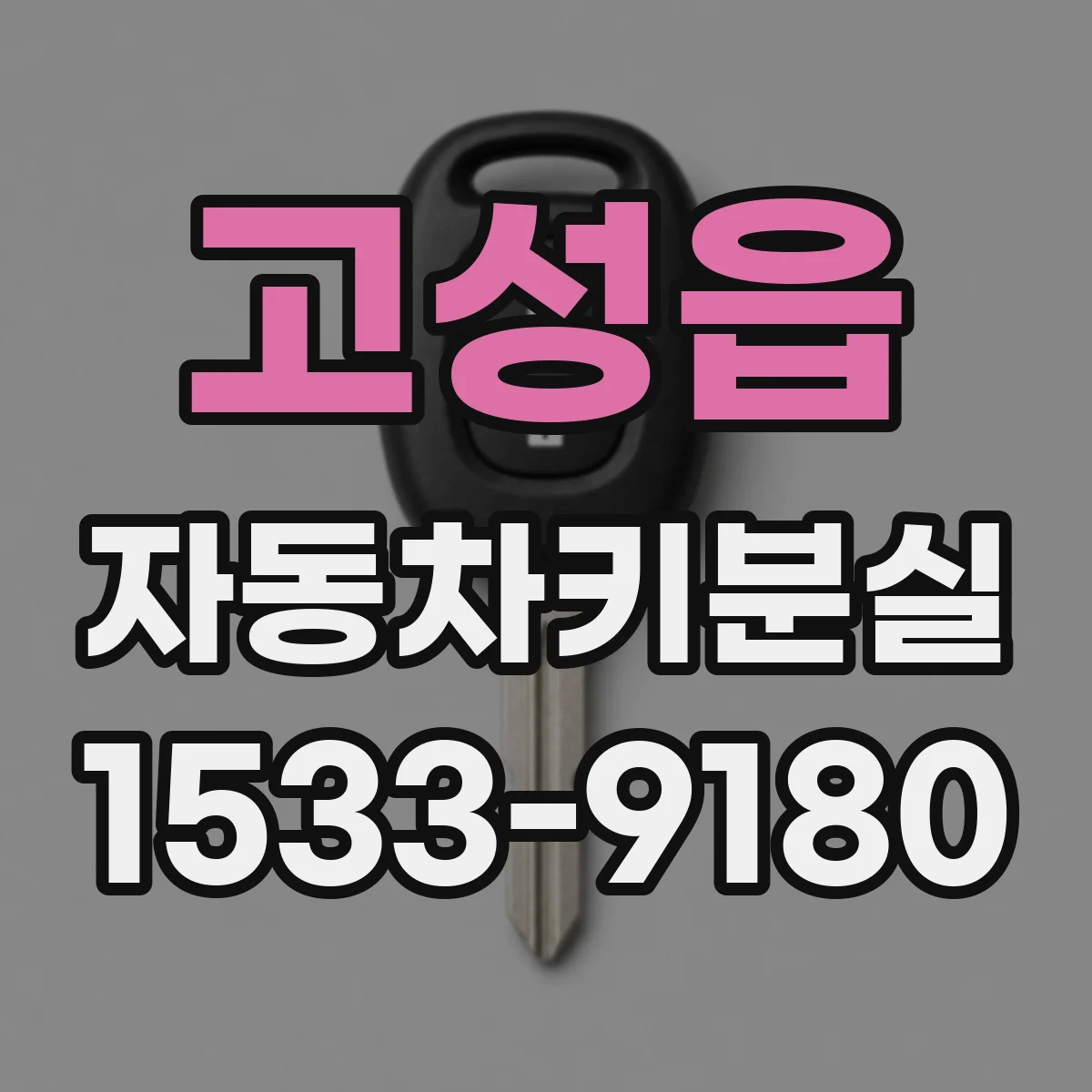 고성읍 자동차키분실