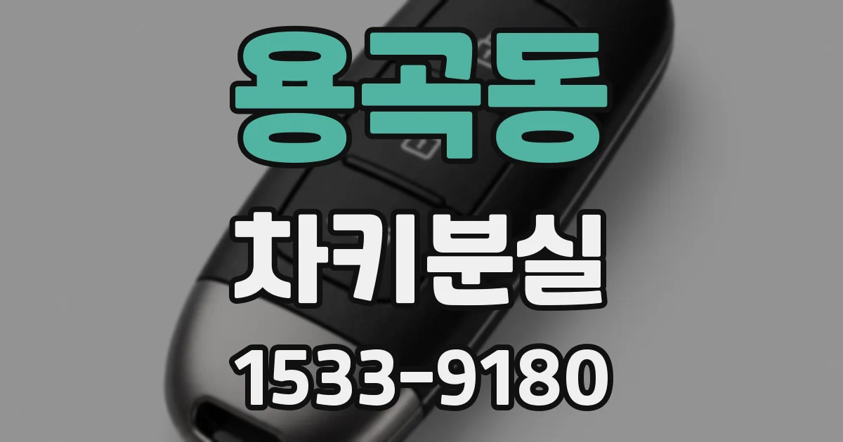 용곡동 차키분실