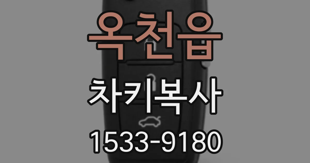 옥천읍 차키복사