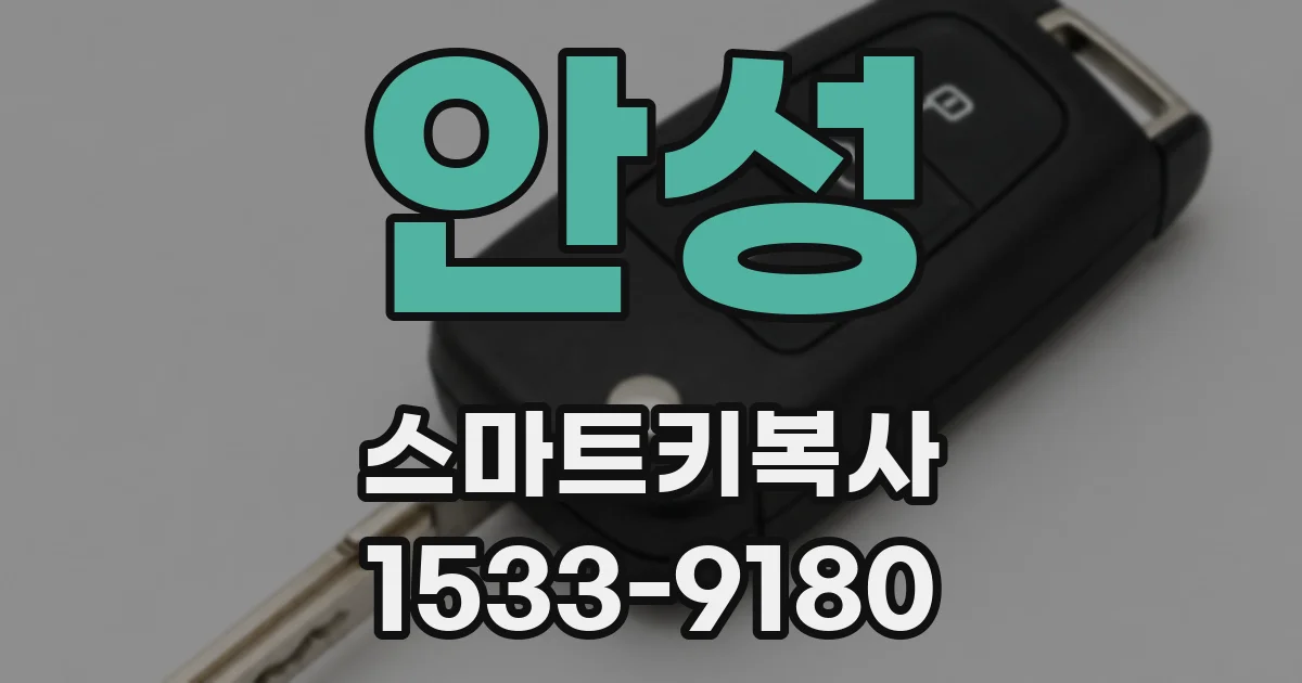 안성 스마트키복사