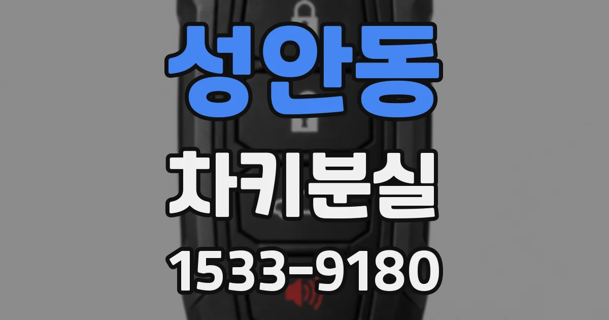성안동 차키분실
