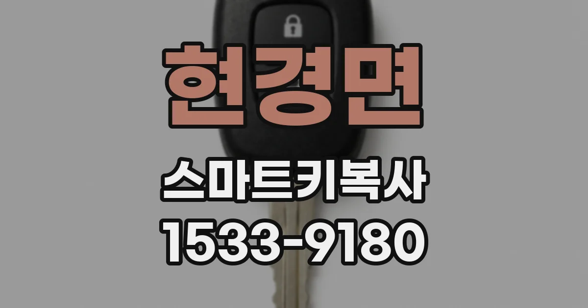 현경면 스마트키복사