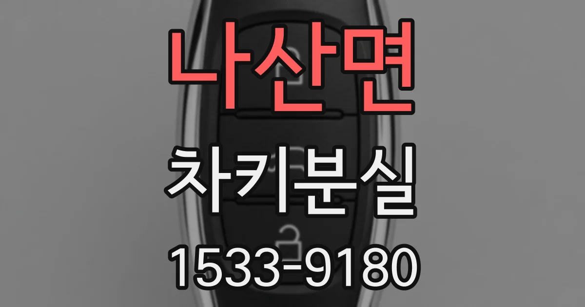 나산면 차키분실