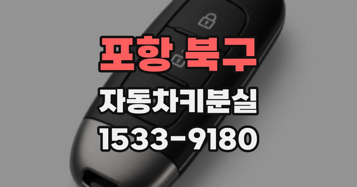 포항 북구 자동차키분실