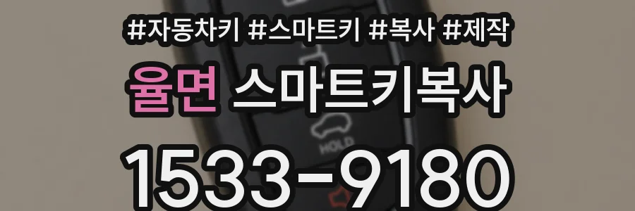 율면 스마트키복사
