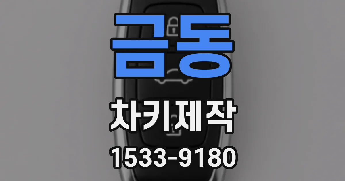 금동 차키제작