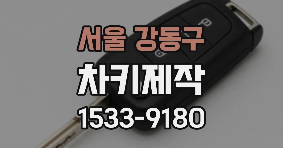 서울 강동구 차키제작