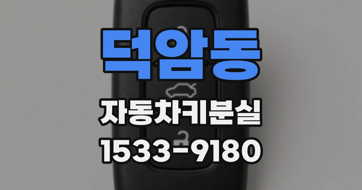 덕암동 자동차키분실