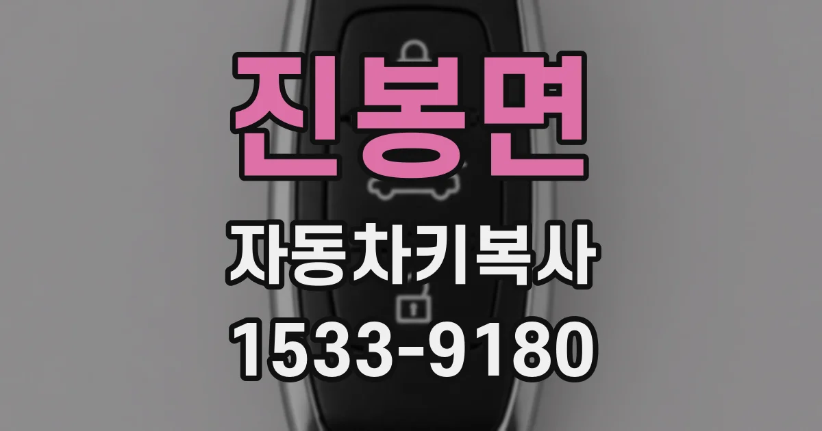 진봉면 자동차키복사
