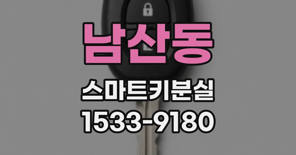 남산동 스마트키분실