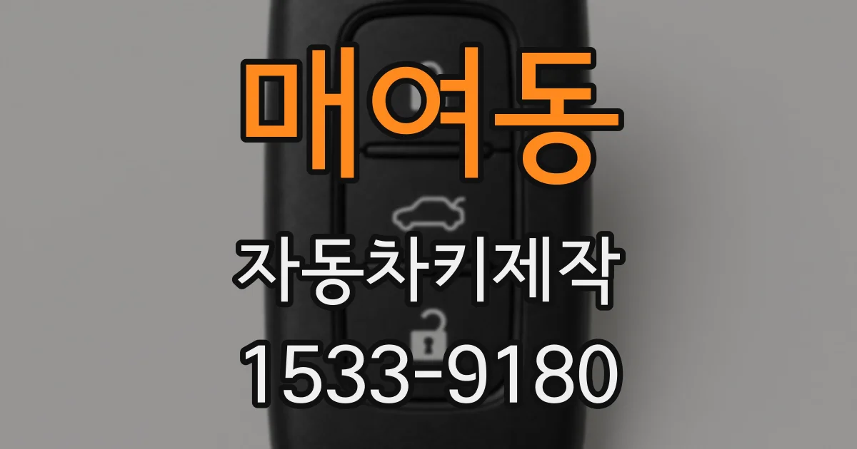 매여동 자동차키제작