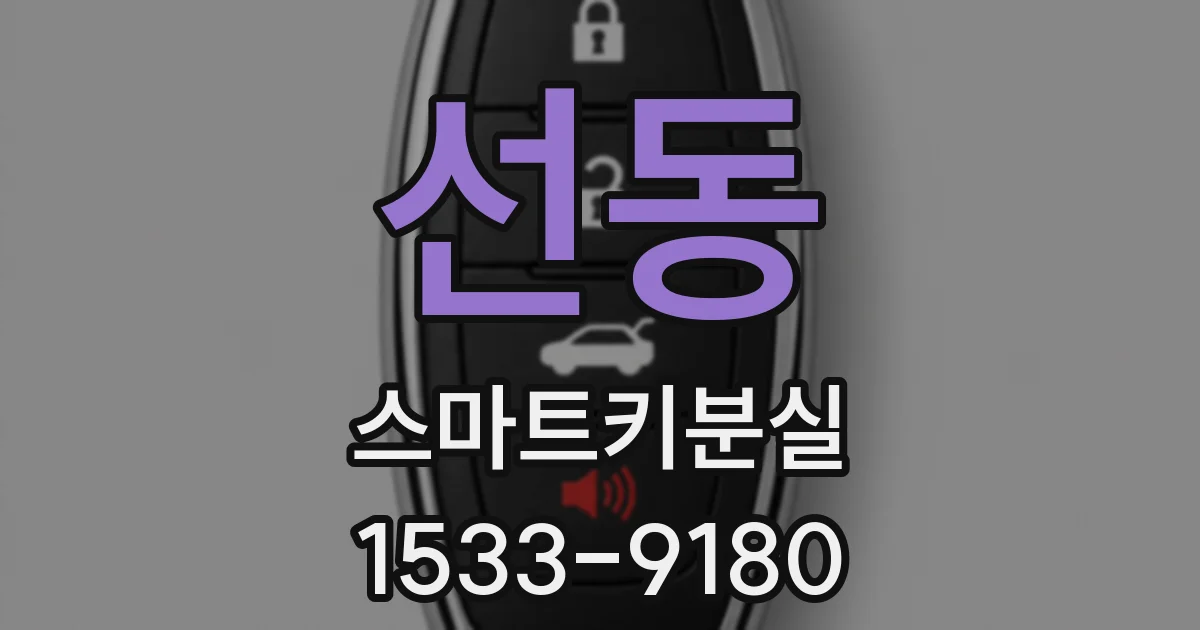 선동 스마트키분실