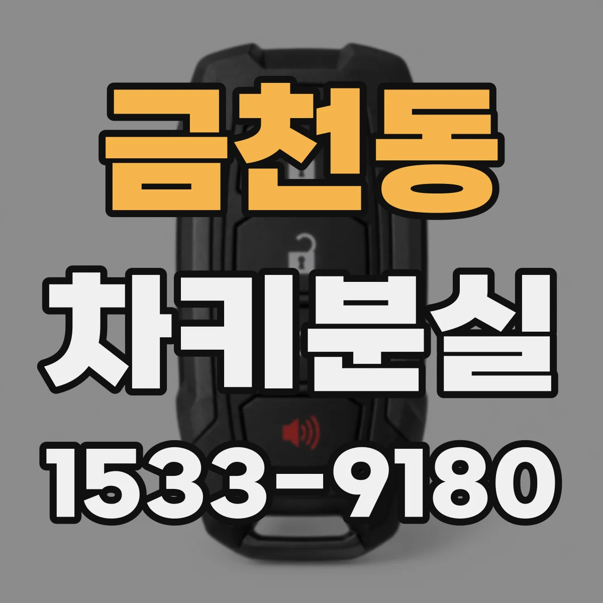 금천동 차키분실