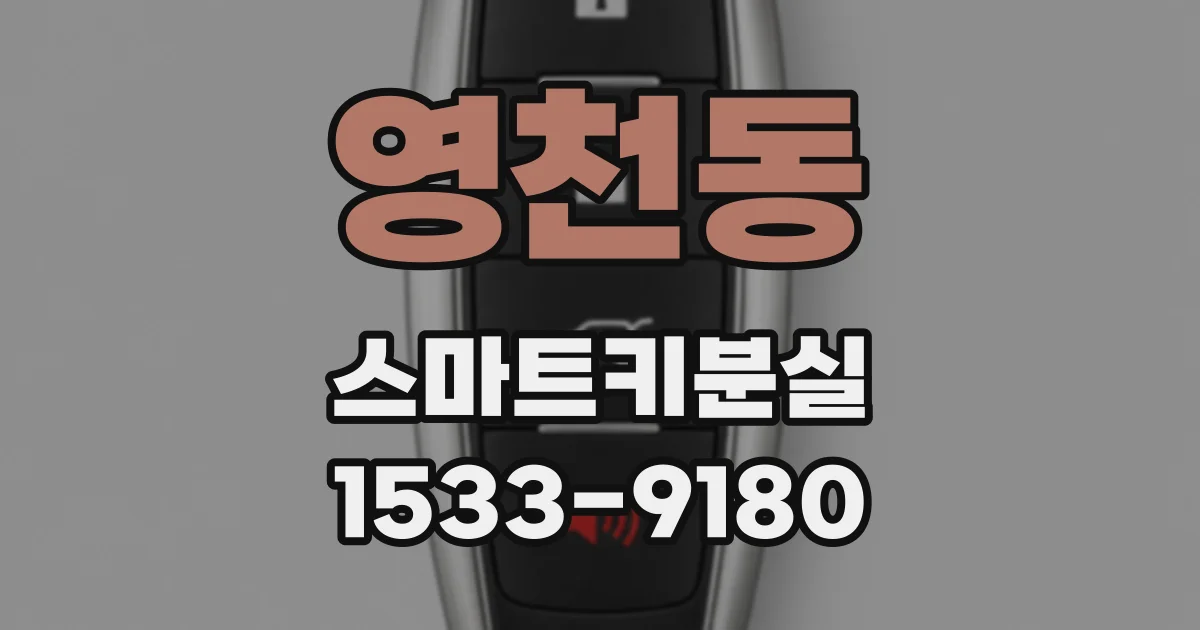 영천동 스마트키분실