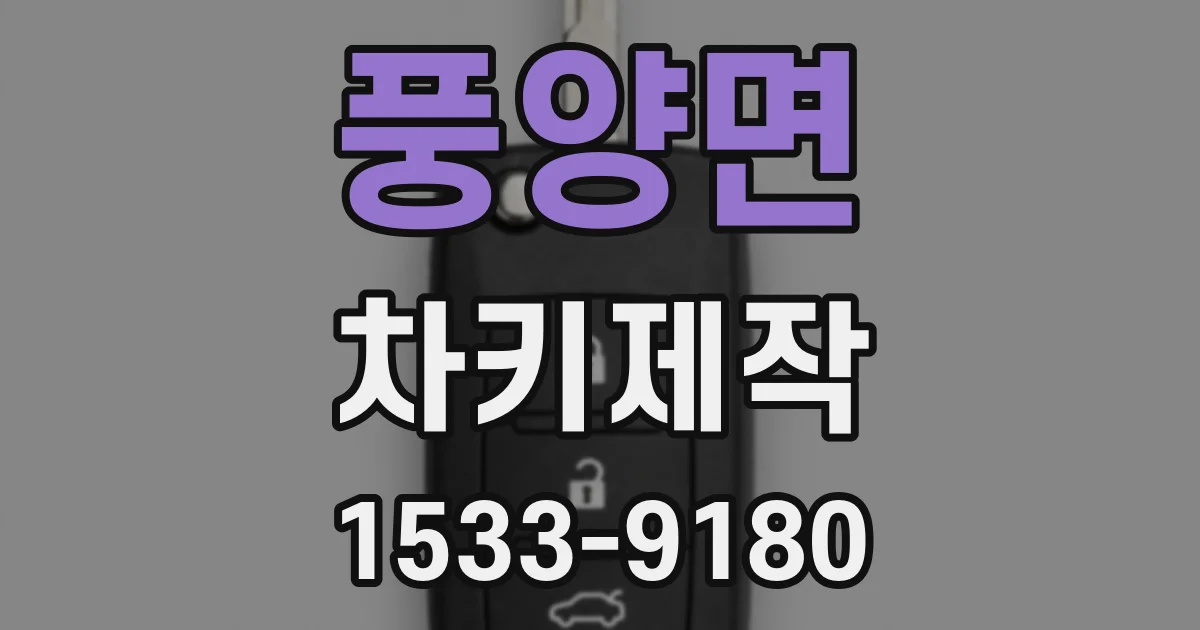 풍양면 차키제작