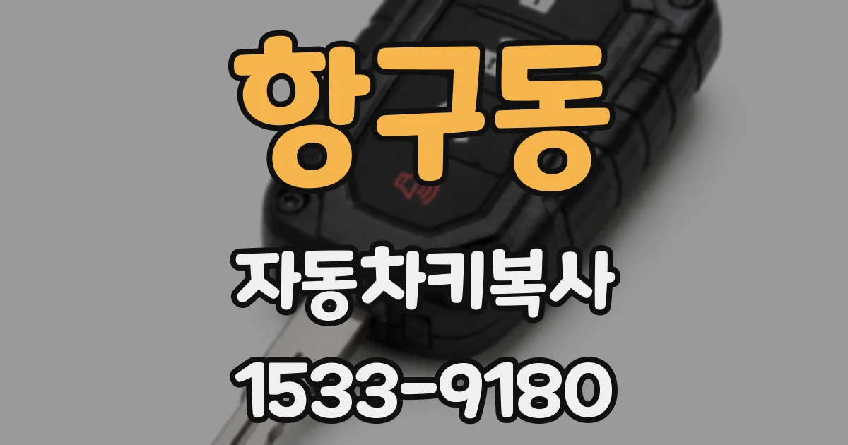 항구동 자동차키복사