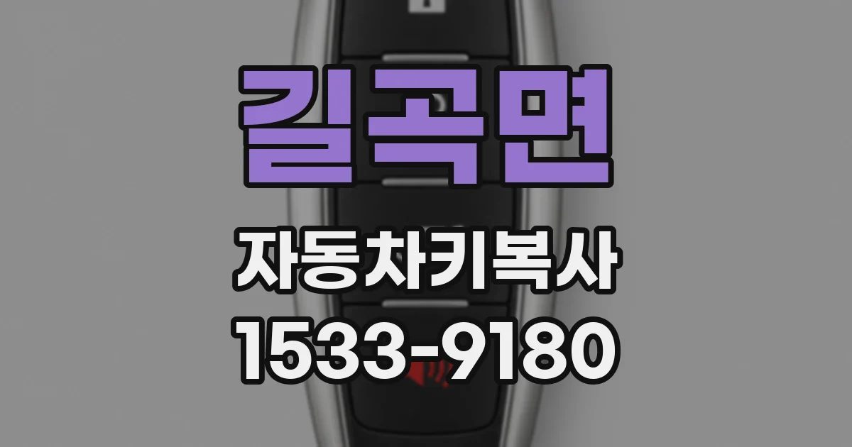 길곡면 자동차키복사