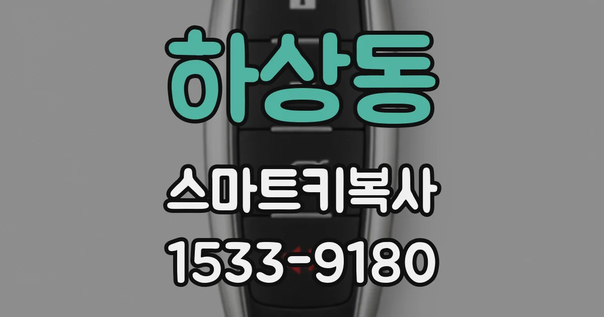하상동 스마트키복사